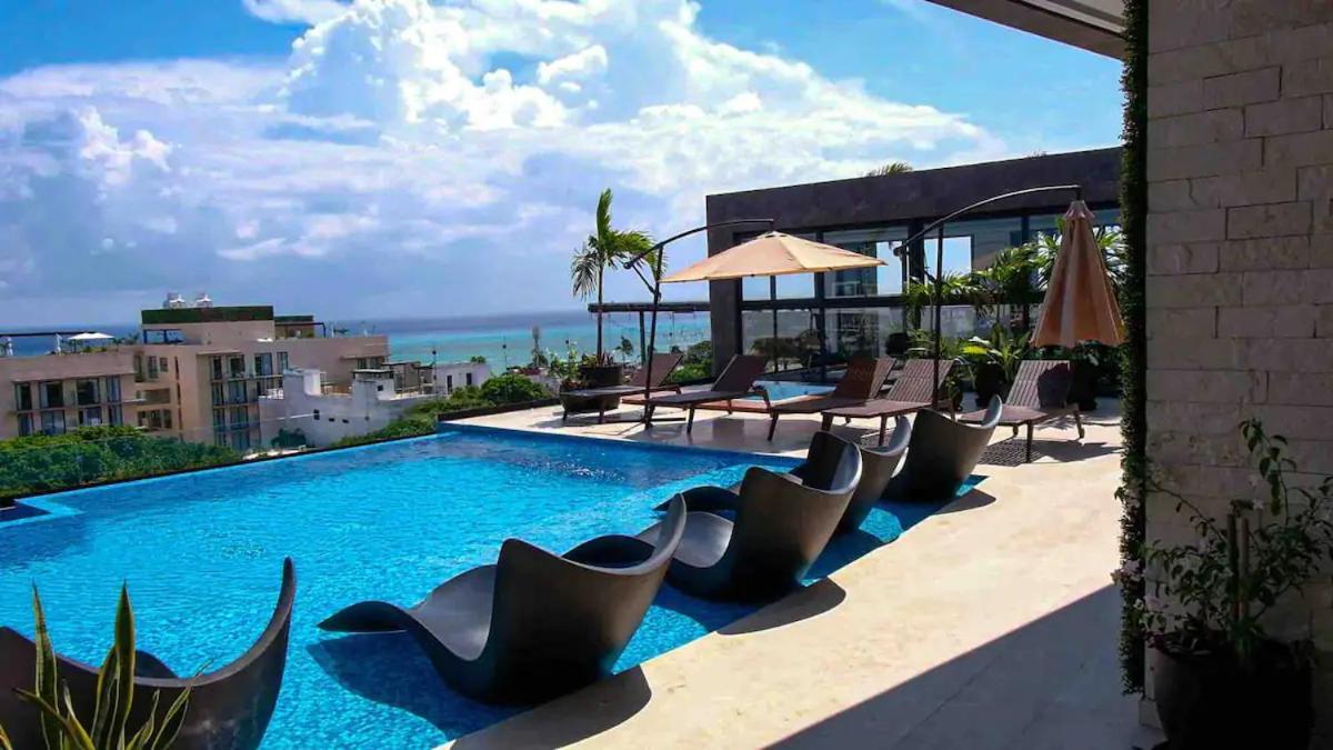Stayon5A.Av.Penthouse With Privatepool Freeparking Playa del Carmen Bagian luar foto